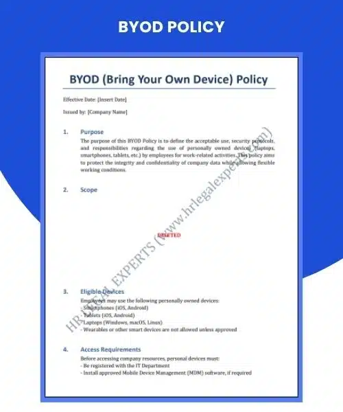 BYOD Policy - HR Legal Experts