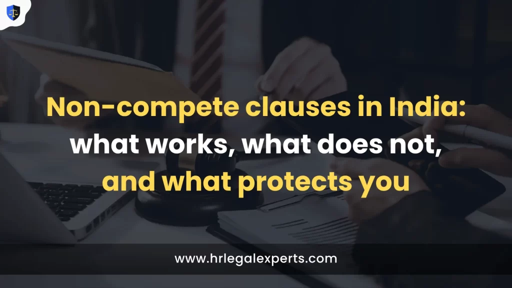 Non-compete clauses in India - what works, what does not, and what protects you - HR Legal Experts